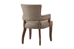Lincoln Brown Dining Arm Chair -Home Furniture 267510 brown wood dining chair back 82