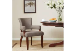 Lincoln Brown Dining Arm Chair -Home Furniture 267510 brown wood dining chair room 85