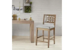 Mateo 25" Counter Stool -Home Furniture 267555 grey fabric bar stool room 85