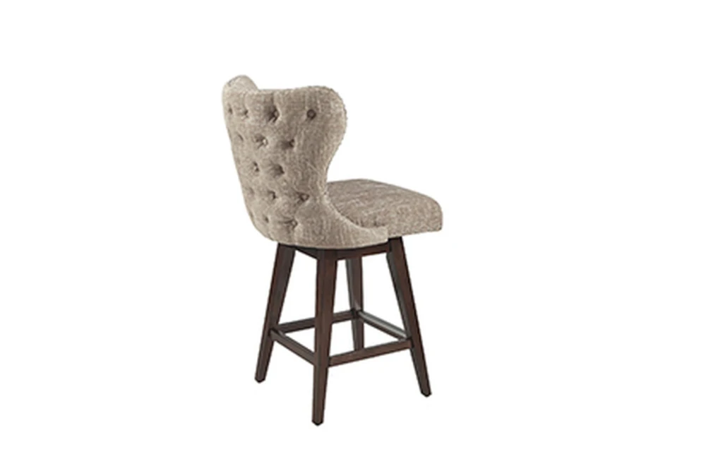 Arlette Camel 27" Swivel Counter Stool 6 Arlette Camel 27" Swivel Counter Stool - Image 6