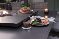 Capri 72" Outdoor Firepit Bar Table With Two Bar Tables 14 Capri 72" Outdoor Firepit Bar Table With Two Bar Tables -Home Furniture 267631 grey wicker bistropub table room 52