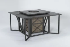 Capri 72" Outdoor Firepit Bar Table With Two Bar Tables 10 Capri 72" Outdoor Firepit Bar Table With Two Bar Tables -Home Furniture 267631 grey wicker bistropub table side 18
