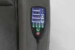 Seville Grey Leather Power Lift Recliner With Heat, Massage, Power Headrest & Lumbar -Home Furniture 267666 grey leather lift detail 45