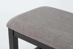 Pollie 60" Dining Bench 12 Pollie 60" Dining Bench -Home Furniture 267678 black fabric dining bench detail 45