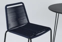 Caspian Outdoor Bar With Navy Barstools Set For 2 -Home Furniture 267844 black metal bistropub table detail 44