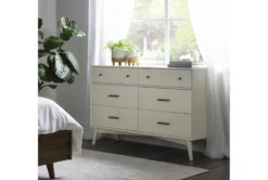 Alton White II 6 Drawer Dresser -Home Furniture 268094 white wood dresser room 55