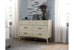 Alton White II 6 Drawer Dresser -Home Furniture 268094 white wood dresser room 56