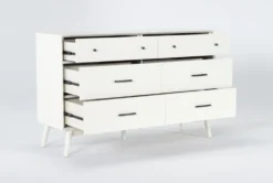 Alton White II 6 Drawer Dresser -Home Furniture 268094 white wood dresser side 19
