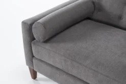 Serene Microfiber 73" Left Arm Facing Accent Chaise -Home Furniture 268161 grey fabric chaise detail 46