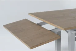 Ozzie 72-100" Extension Dining Table 15 Ozzie 72-100" Extension Dining Table -Home Furniture 268236 grey wood dining table detail 47