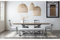 Ozzie 72-100" Extension Dining Table 20 Ozzie 72-100" Extension Dining Table -Home Furniture 268236 grey wood dining table room 49