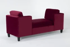 Circa Velvet 76" Settee -Home Furniture 268346 pink fabric settee side 19