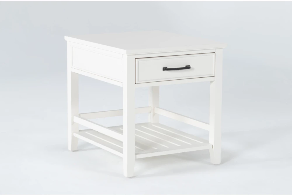 Presby White End Table 2 Presby White End Table - Image 2