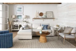 Presby White Round Accent Table -Home Furniture 269074 white wood end table room 45