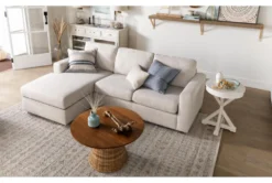 Presby White Round Accent Table -Home Furniture 269074 white wood end table room 46