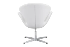 White Tulip Swivel Chair -Home Furniture 269486 white polyester accent chair detail 47