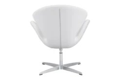White Tulip Swivel Chair -Home Furniture 269486 white polyurethane accent chair back 82
