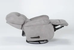 Decker III Fabric Swivel Glider Recliner -Home Furniture 269626 black fabric swivel glider side 20