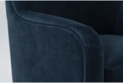 Katrina Velvet Blue Swivel Glider Chair 11 Katrina Velvet Blue Swivel Glider Chair -Home Furniture 269751 blue fabric swivel glider detail 45