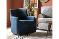 Katrina Velvet Blue Swivel Glider Chair 15 Katrina Velvet Blue Swivel Glider Chair -Home Furniture 269751 blue fabric swivel glider room 60