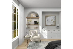 Pierced Gold Metal Accent Table With Mirror Tray -Home Furniture 269953 yellow metal accent table room 93