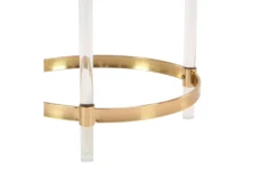 19" Modern Round Mirrored Accent Table 17 19" Modern Round Mirrored Accent Table -Home Furniture 270015 gold acrylic accent table detail 44