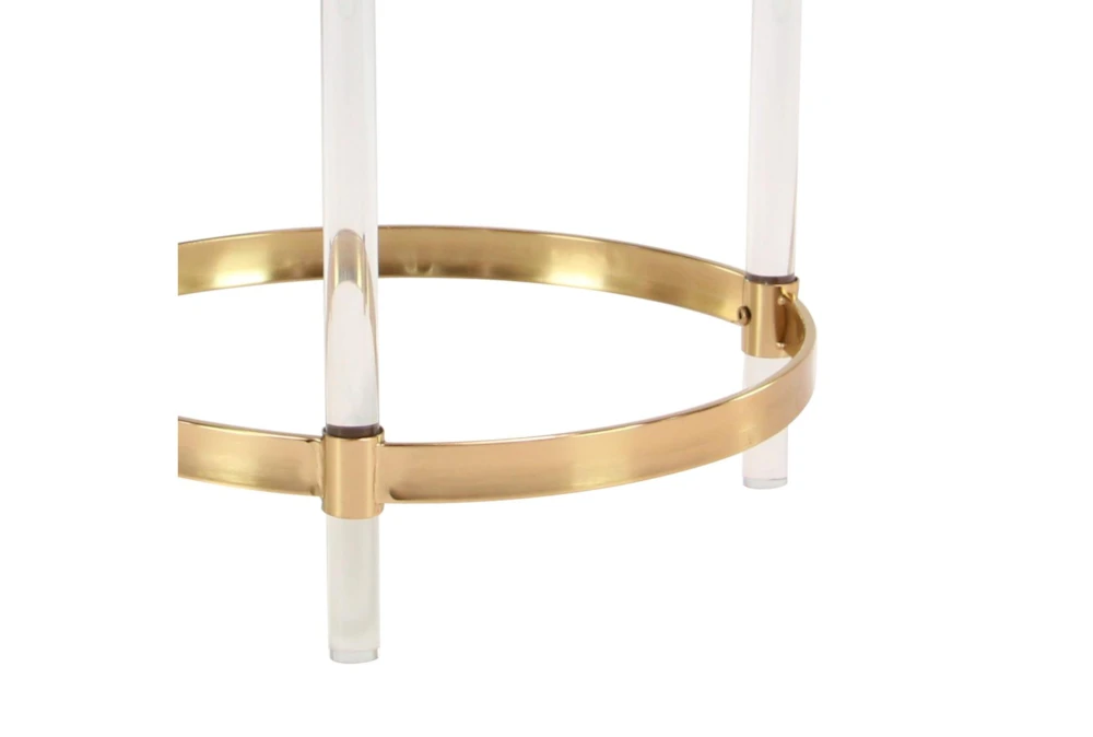 19" Modern Round Mirrored Accent Table 3 19" Modern Round Mirrored Accent Table - Image 3