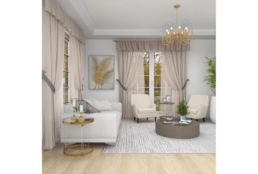 19" Modern Round Mirrored Accent Table 6 19" Modern Round Mirrored Accent Table - Image 6