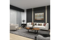 Traditional Espresso Brown Wood & Leather End Table With Drawer, Buckles & Decorative Studs -Home Furniture 270035 brown mdf accent table room 86