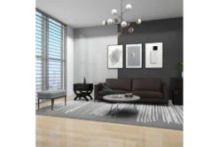 Traditional Espresso Brown Wood & Leather End Table With Drawer, Buckles & Decorative Studs -Home Furniture 270035 brown mdf accent table room 93