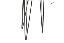 20" Modern Wood And Iron Round Accent Table -Home Furniture 270039 brown mdf accent table detail 44