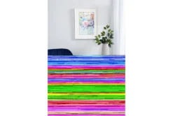 20" Modern Wood And Iron Round Accent Table -Home Furniture 270039 brown mdf accent table room 87