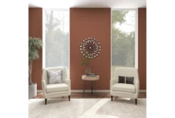 20" Modern Wood And Iron Round Accent Table -Home Furniture 270039 brown mdf accent table room 95