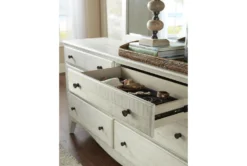 Ella 6 Drawer Dresser 7 Ella 6 Drawer Dresser -Home Furniture 270058 white wood dresser detail 44