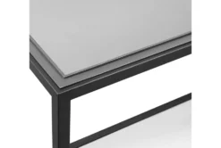Ellis Glass Coffee Table With Storage -Home Furniture 270203 black glass coffee table material 76