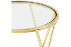 Contemporary Geometric Gold Accent Tables-Set Of 3 6 Contemporary Geometric Gold Accent Tables-Set Of 3 -Home Furniture 270302 gold metal accent table detail 44