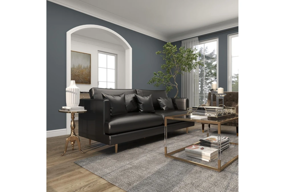 Traditional Aluminum And Stone Accent Table 6 Traditional Aluminum And Stone Accent Table - Image 6