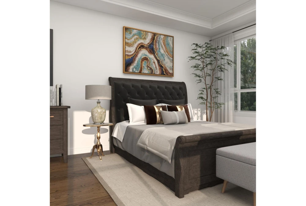 Traditional Aluminum And Stone Accent Table 7 Traditional Aluminum And Stone Accent Table - Image 7