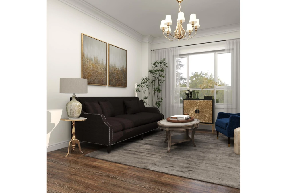 Traditional Aluminum And Stone Accent Table 13 Traditional Aluminum And Stone Accent Table - Image 13