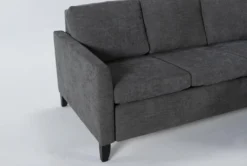 Mikayla Graphite 76" Queen Plus Sleeper With Reversible Chaise 14 Mikayla Graphite 76" Queen Plus Sleeper With Reversible Chaise -Home Furniture 270875 grey fabric sleeper detail 44