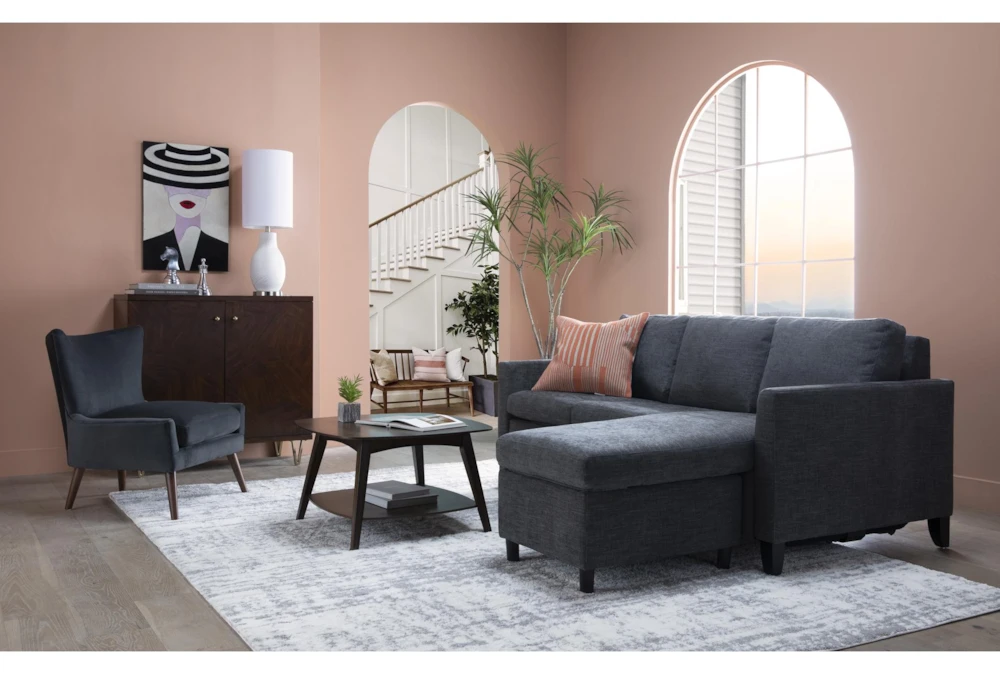 Mikayla Graphite 76" Queen Plus Sleeper With Reversible Chaise 10 Mikayla Graphite 76" Queen Plus Sleeper With Reversible Chaise - Image 10