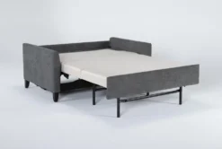 Mikayla Graphite 63" Full Sofa Sleeper -Home Furniture 270878 grey fabric sleeper side 19