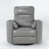 Rayna Heron Leather Power Swivel Gider Recliner With Built-In Battery & USB