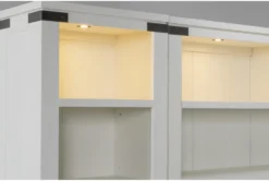 Wade 70" 4 Piece Entertainment Center -Home Furniture 271440 white wood media wallentertainment center detail 47