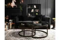 Leo 2 Piece Glass Nesting Coffee Table Set -Home Furniture 271468 brown wood coffee table room 48