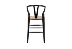 Black Wishbone 26" Counter Stool With Natural Seat 7 Black Wishbone 26" Counter Stool With Natural Seat -Home Furniture 271538 black rattan bar stool detail 46