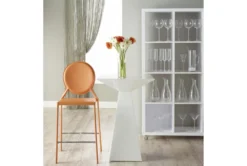 Pillar High Gloss White 24" Bar Table -Home Furniture 271608 white wood bistropub table detail 49