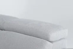 Dante 104" 3 Piece Convertible Sleeper Sectional With Left Arm Facing Storage Chaise -Home Furniture 271731 grey fabric sectional detail 45