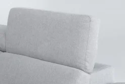 Dante 104" 3 Piece Convertible Sleeper Sectional With Left Arm Facing Storage Chaise -Home Furniture 271731 grey fabric sectional detail 48