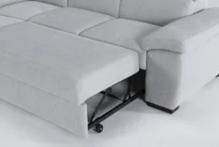 Dante 104" 3 Piece Convertible Sleeper Sectional With Left Arm Facing Storage Chaise -Home Furniture 271731 grey fabric sectional side 20